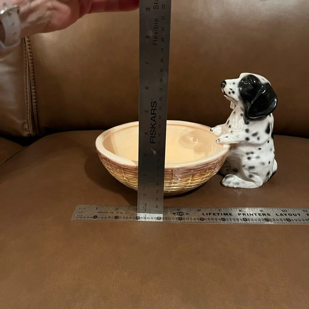 Ceramic Dalmatian Water/Food Bowl